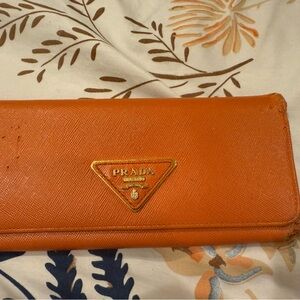 Prada Women's Orange Wallet